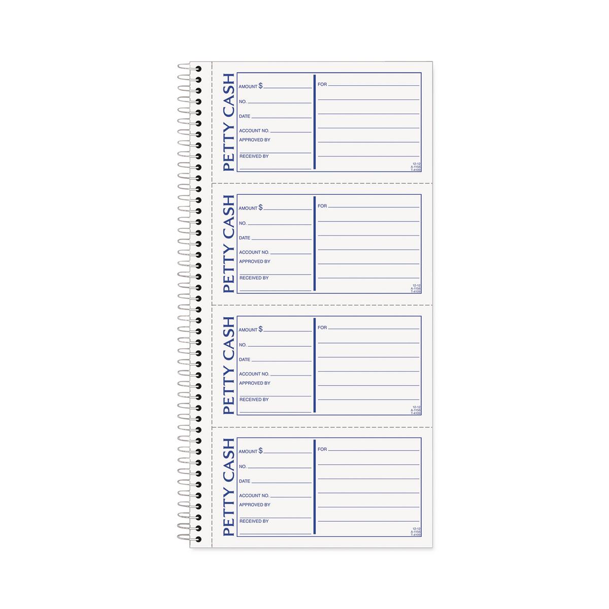 Petty Cash Receipt Book | Medline