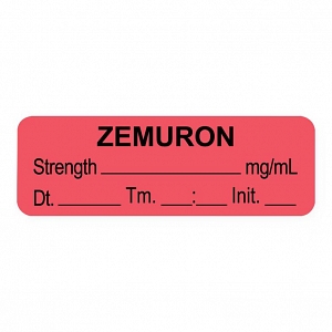 Anesthesia Labels | Medline