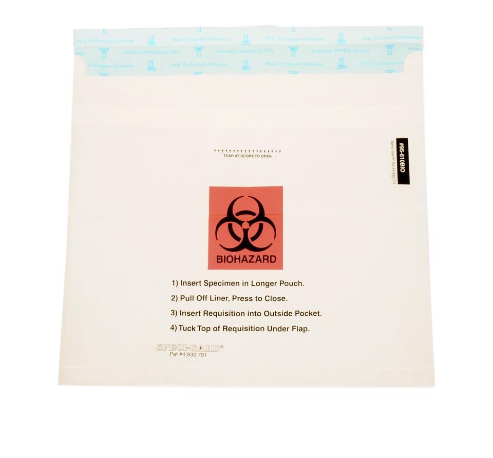 Uniflex Speci-Gard Standard Adhesive-Closure Specimen Bags | Medline