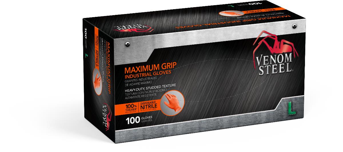 VEN6183H | Venom Steel Disposable Two-Layer Nitrile Gloves