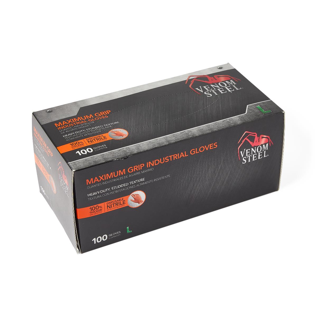 Venom Steel Disposable Two-Layer Nitrile Gloves | Medline