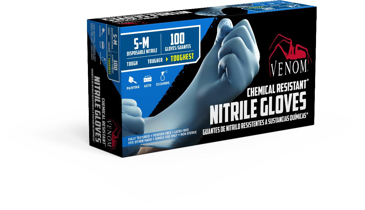 Venom Powder-Free Nitrile Industrial Gloves | Medline