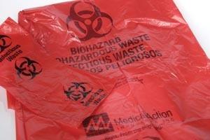 Red Infectious Waste Biohazard Liners – 31x43, 44-Gallon, 0.5 Mil, 250 Count