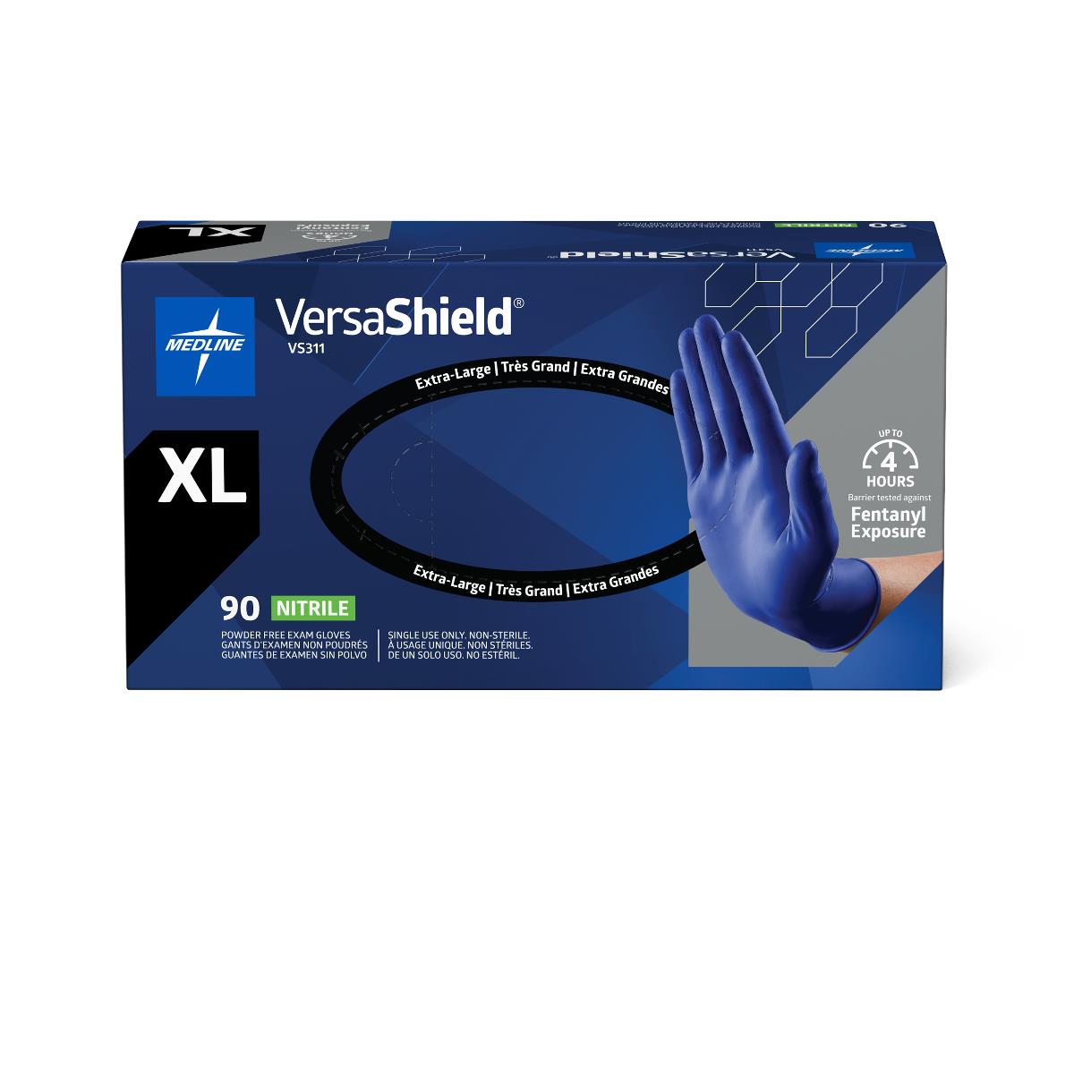 VersaShield Powder-Free Nitrile Exam Gloves | Medline