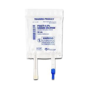 Practi-0.9% Sodium Chloride IV Solution Bag for Clinical Training | Medline