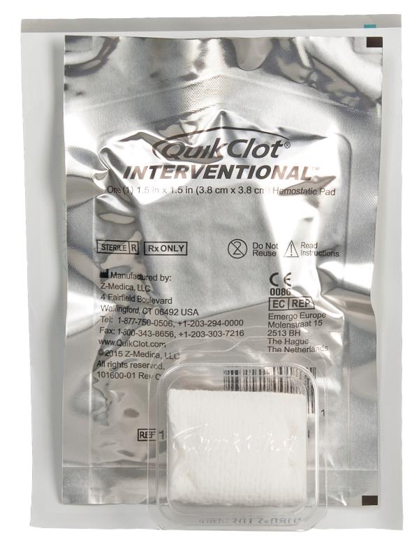 QuikClot Interventional Hemostatic Bandage | Medline