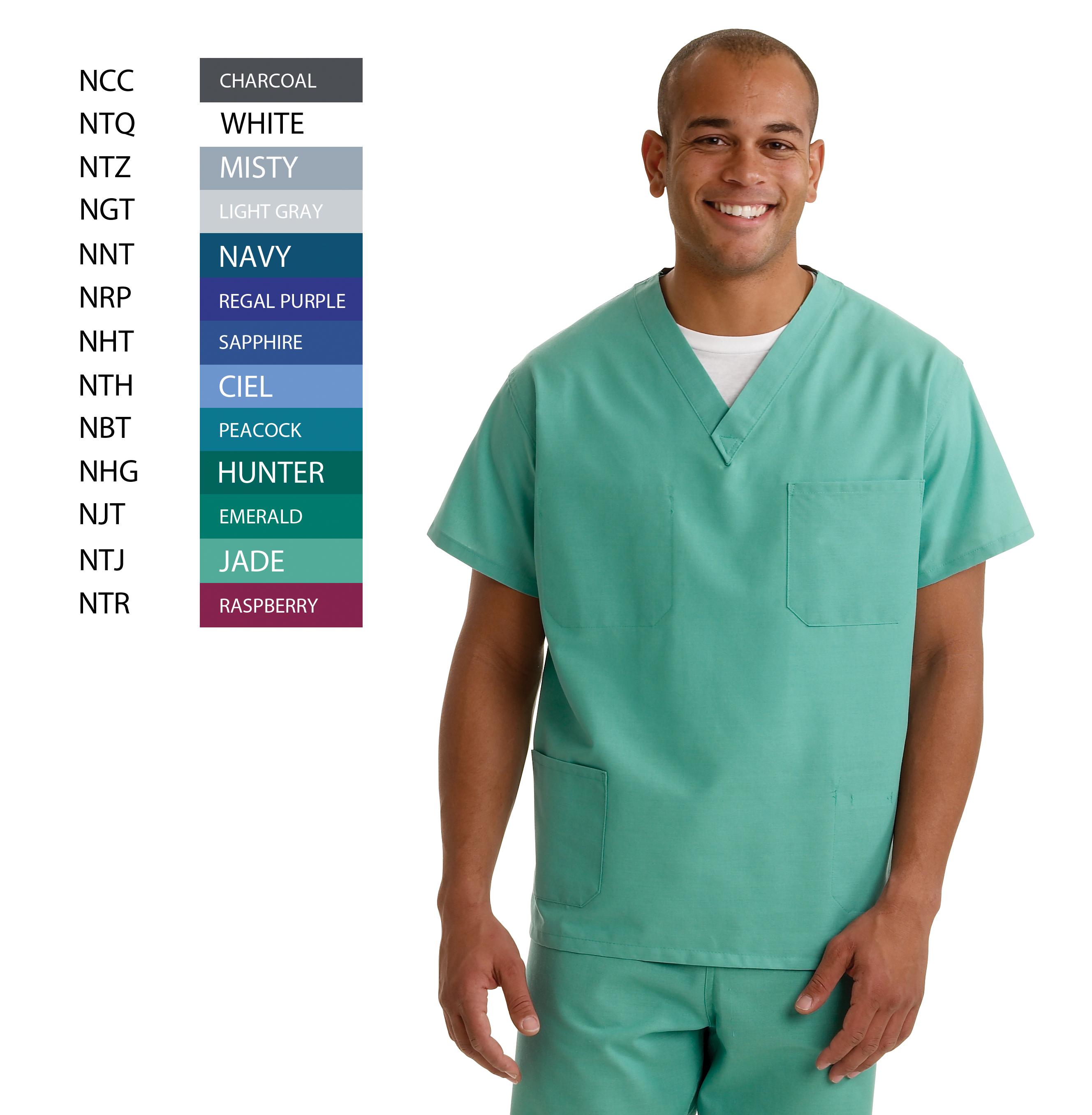 Medline AngelStat Unisex TwoPocket Reversible Scrub Top (Size XS5XL