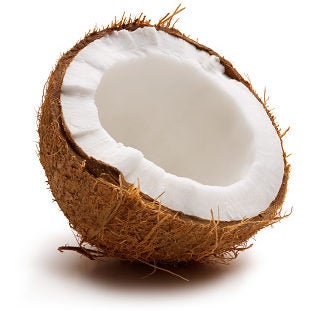 Coconut half. Coconut half.