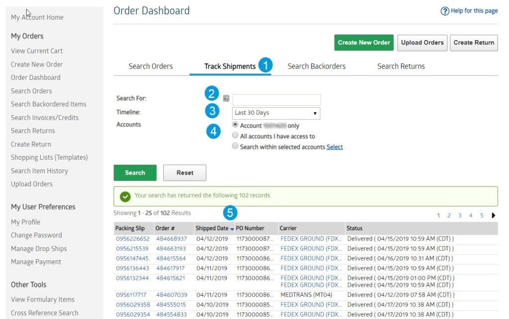 Search Tools Medline
