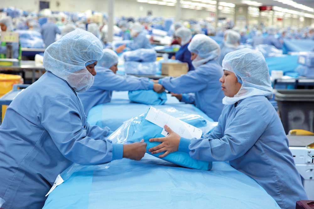 enterprise-assembly-line Assembly line at Medline Mexico facility
