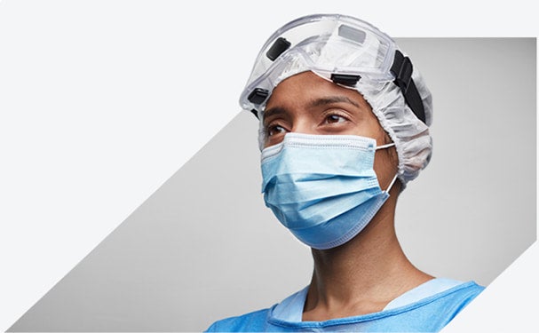 medline-industries-inc-mask-min Nurse wearing face mask