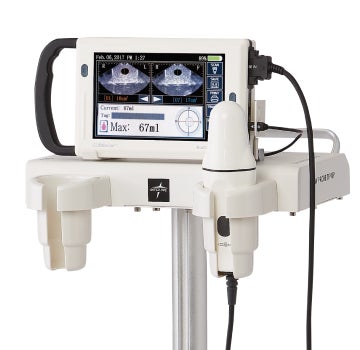 SKU_MDSB10700STND Bladder scanner on a stand