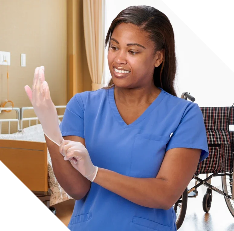 Glide-on powder-free vinyl exam gloves - Medline